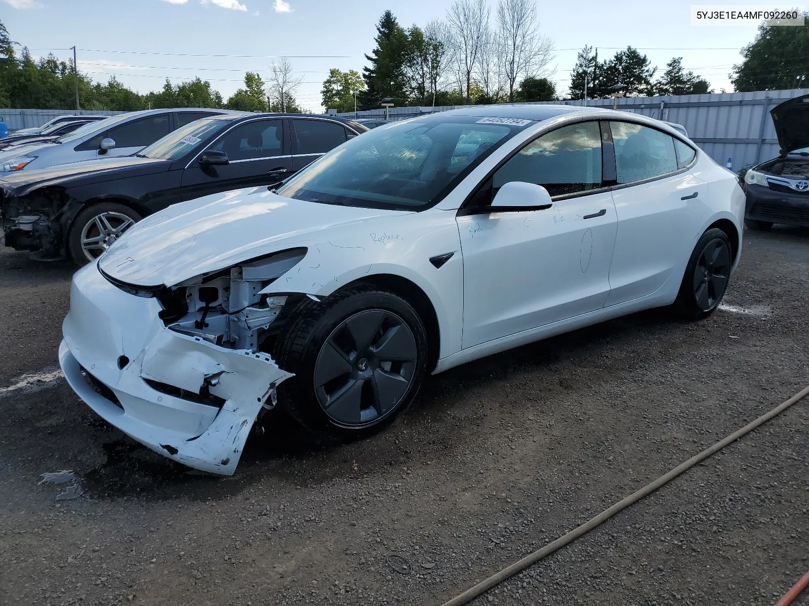 5YJ3E1EA4MF092260 2021 Tesla Model 3