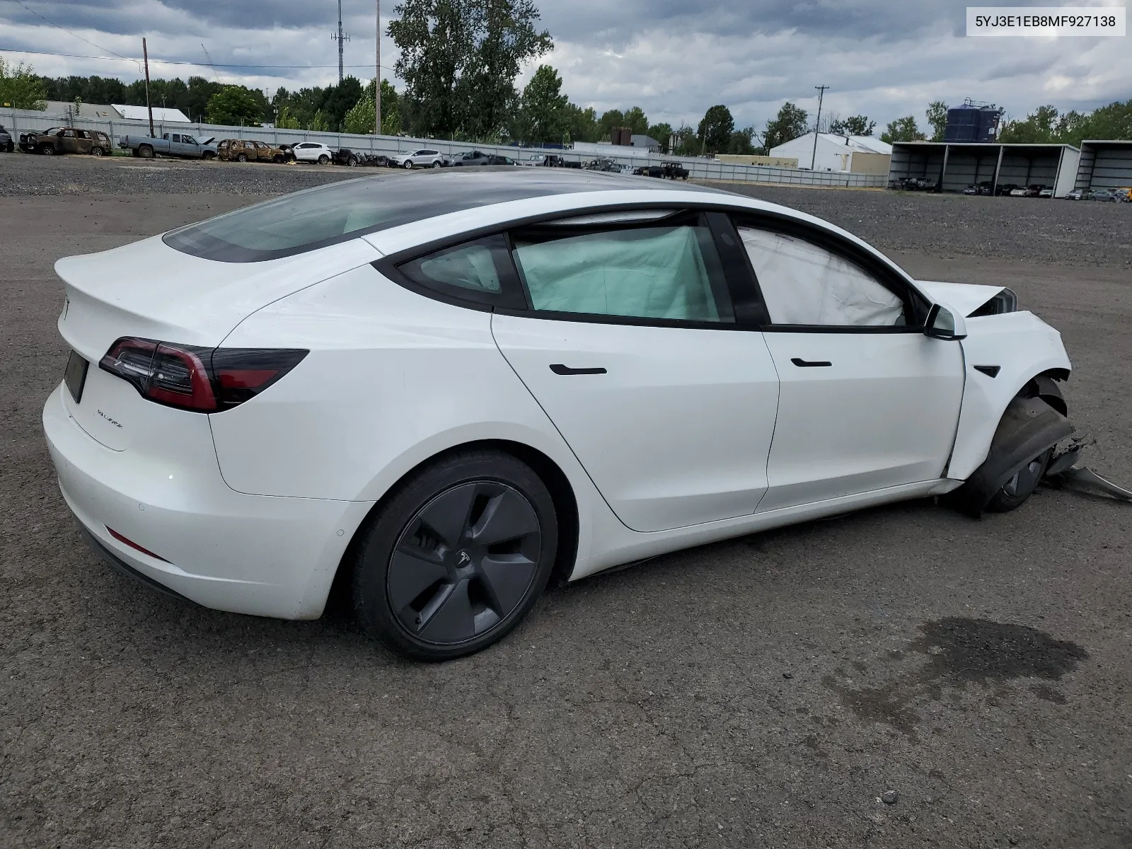 2021 Tesla Model 3 VIN: 5YJ3E1EB8MF927138 Lot: 64513484