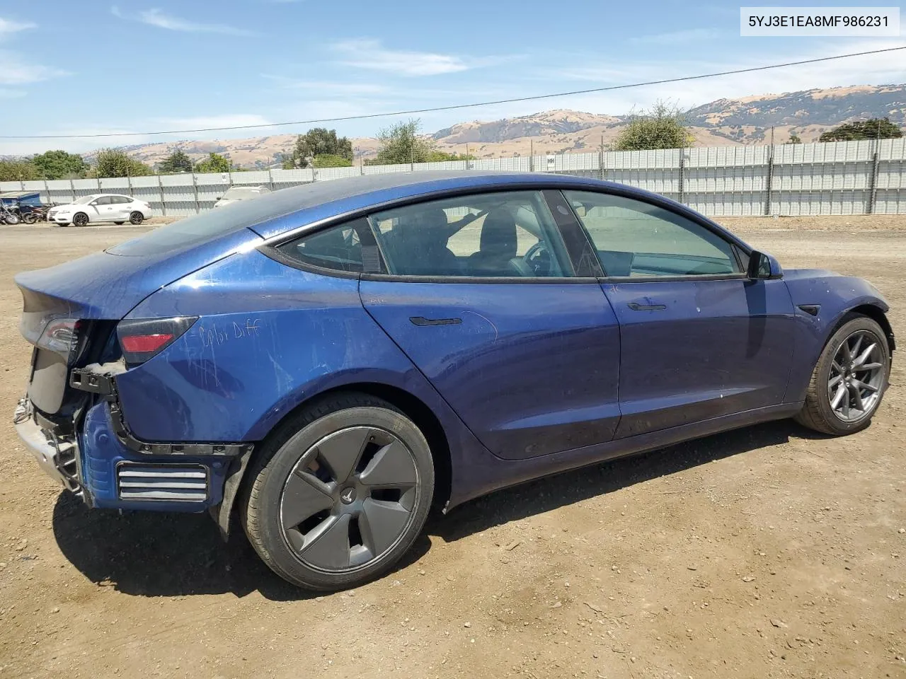 2021 Tesla Model 3 VIN: 5YJ3E1EA8MF986231 Lot: 64810784