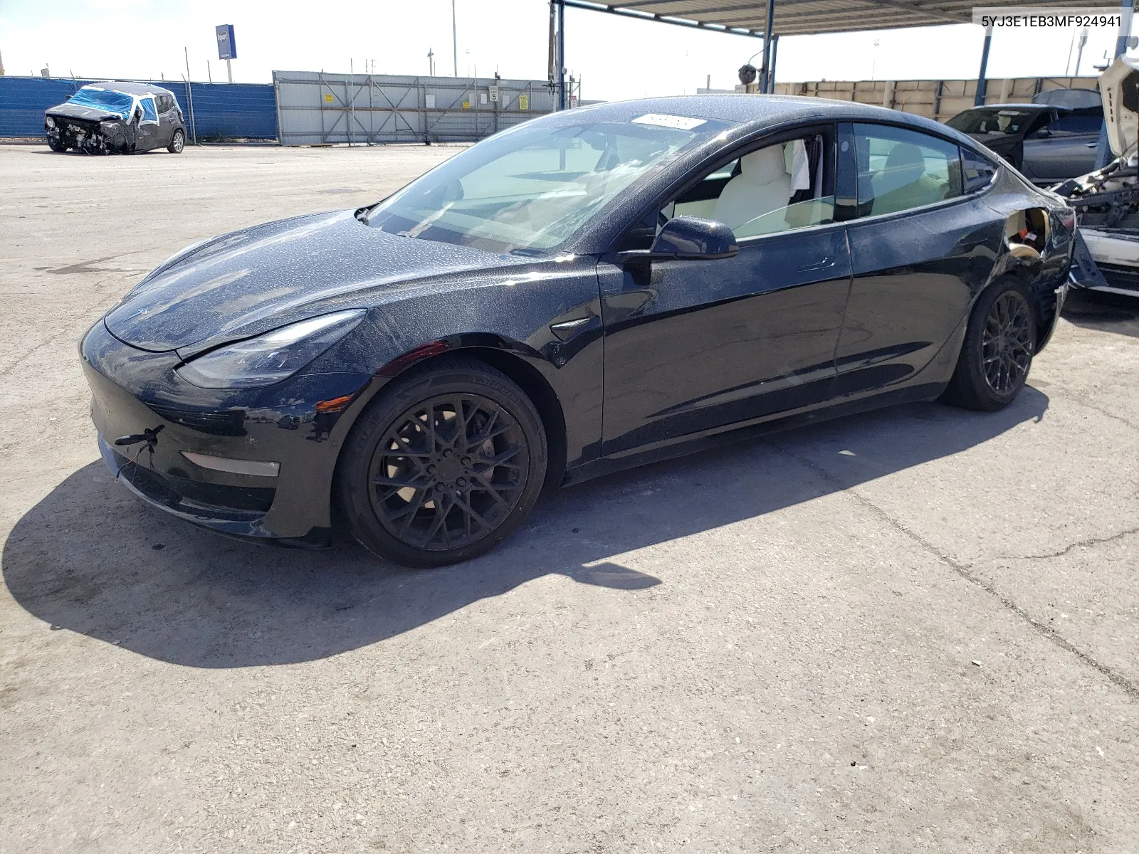 2021 Tesla Model 3 VIN: 5YJ3E1EB3MF924941 Lot: 64991824