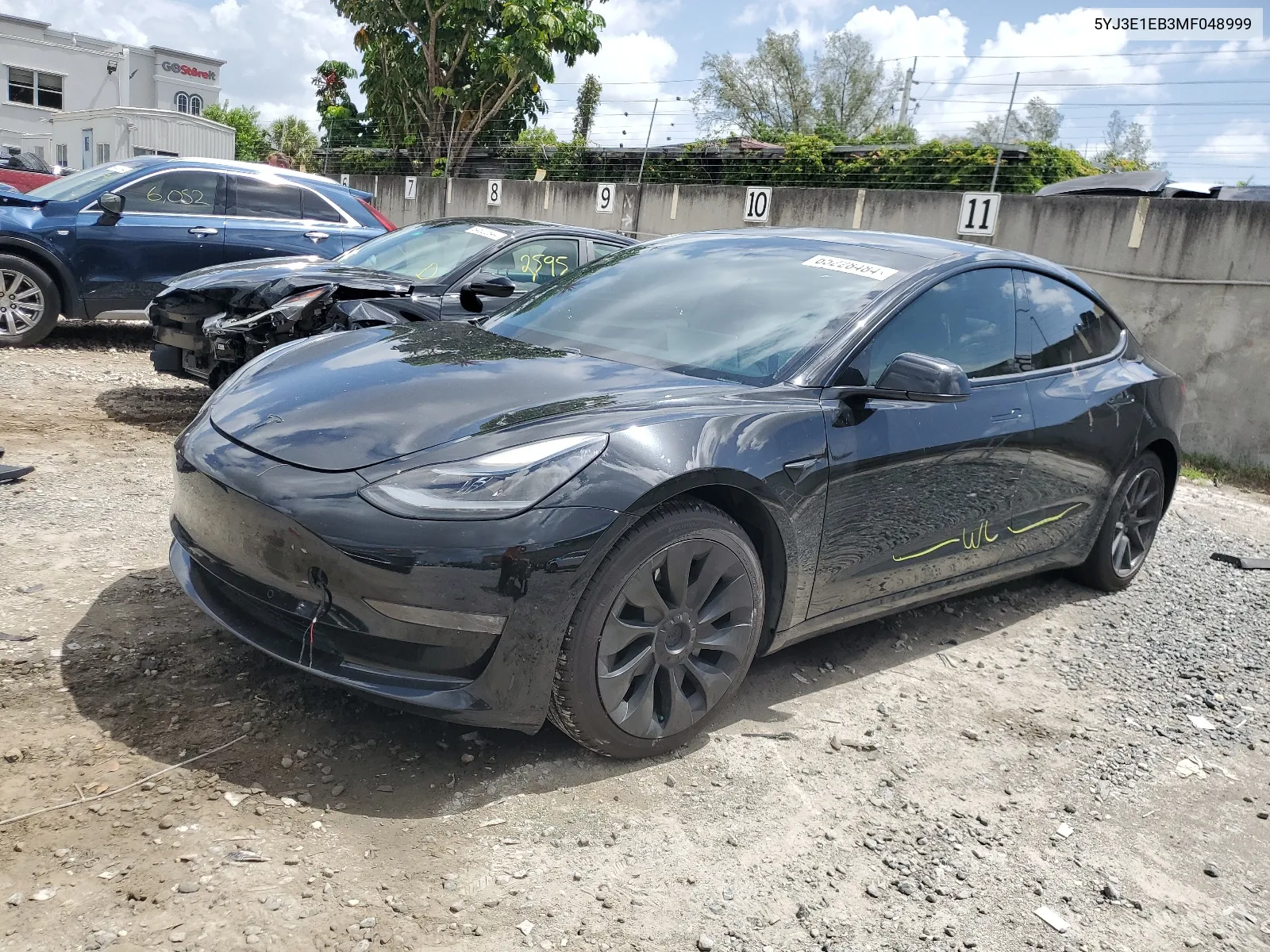 2021 Tesla Model 3 VIN: 5YJ3E1EB3MF048999 Lot: 65228484