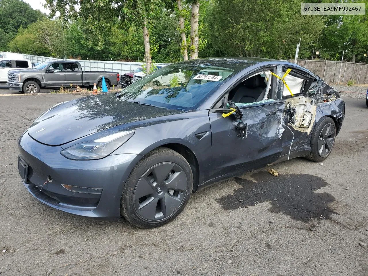 5YJ3E1EA9MF992457 2021 Tesla Model 3