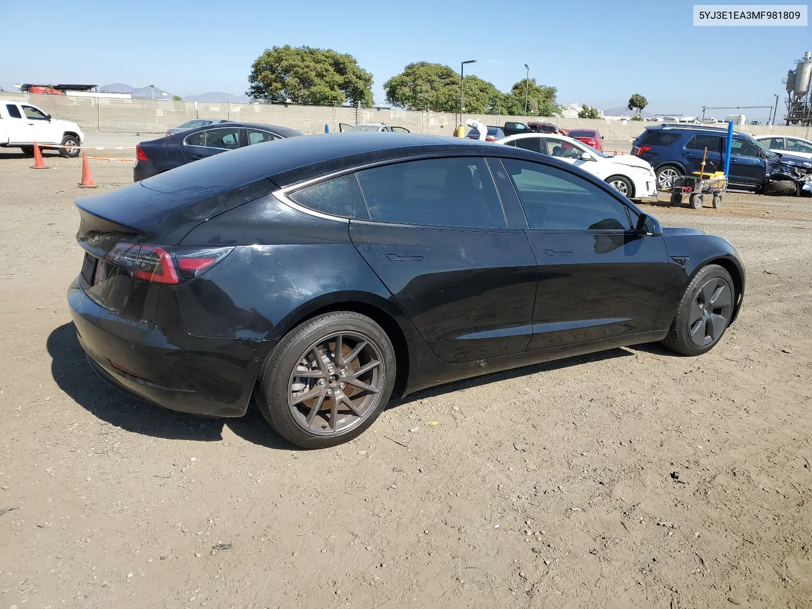 2021 Tesla Model 3 VIN: 5YJ3E1EA3MF981809 Lot: 65420054