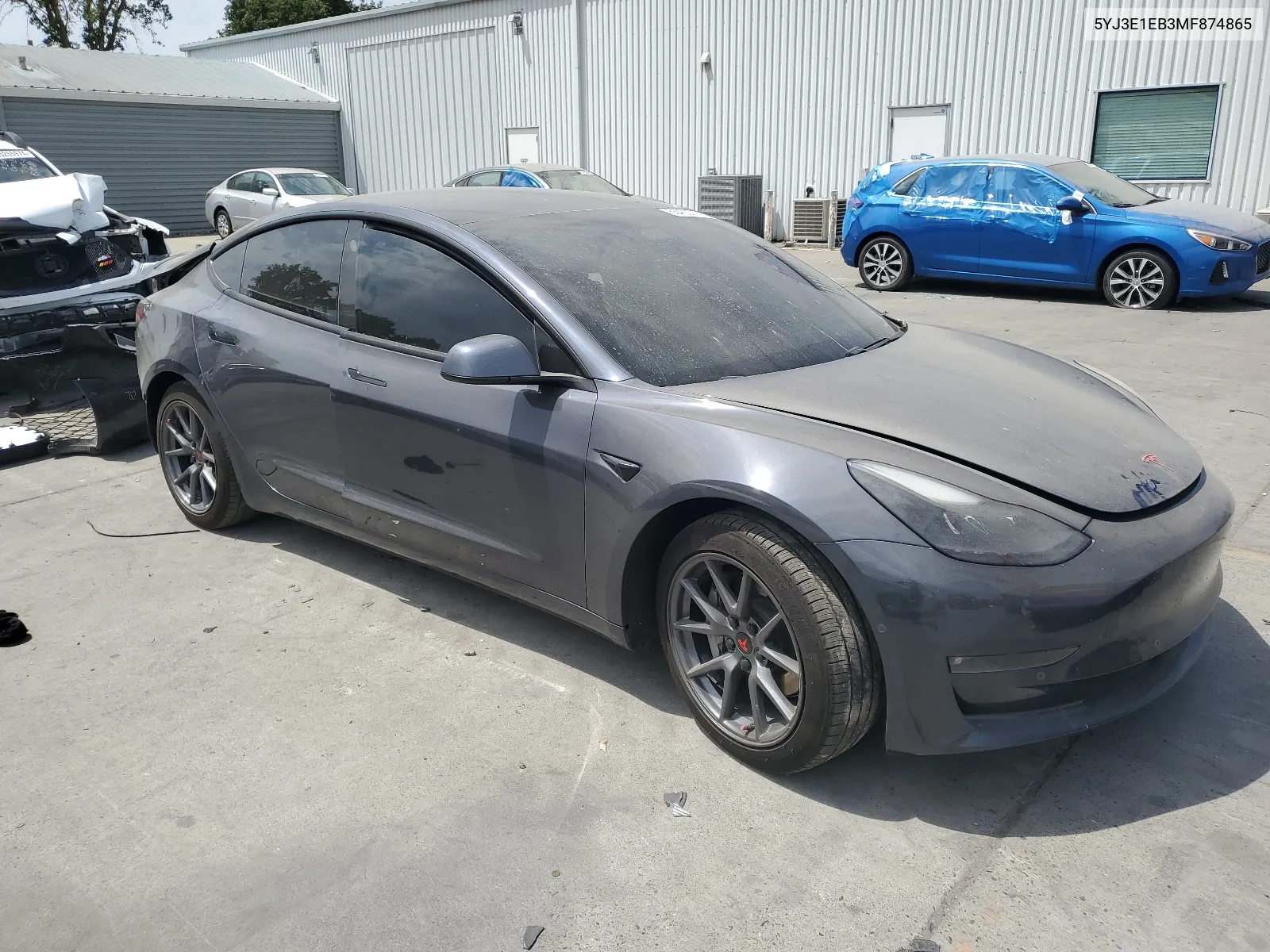 2021 Tesla Model 3 VIN: 5YJ3E1EB3MF874865 Lot: 65430714