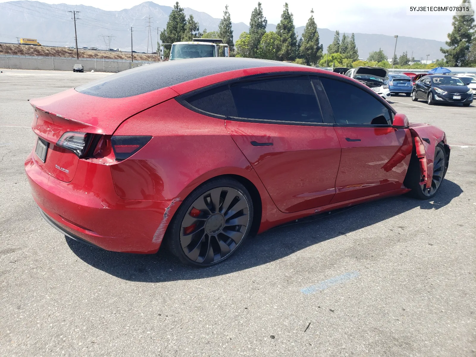 2021 Tesla Model 3 VIN: 5YJ3E1EC8MF078315 Lot: 65460954