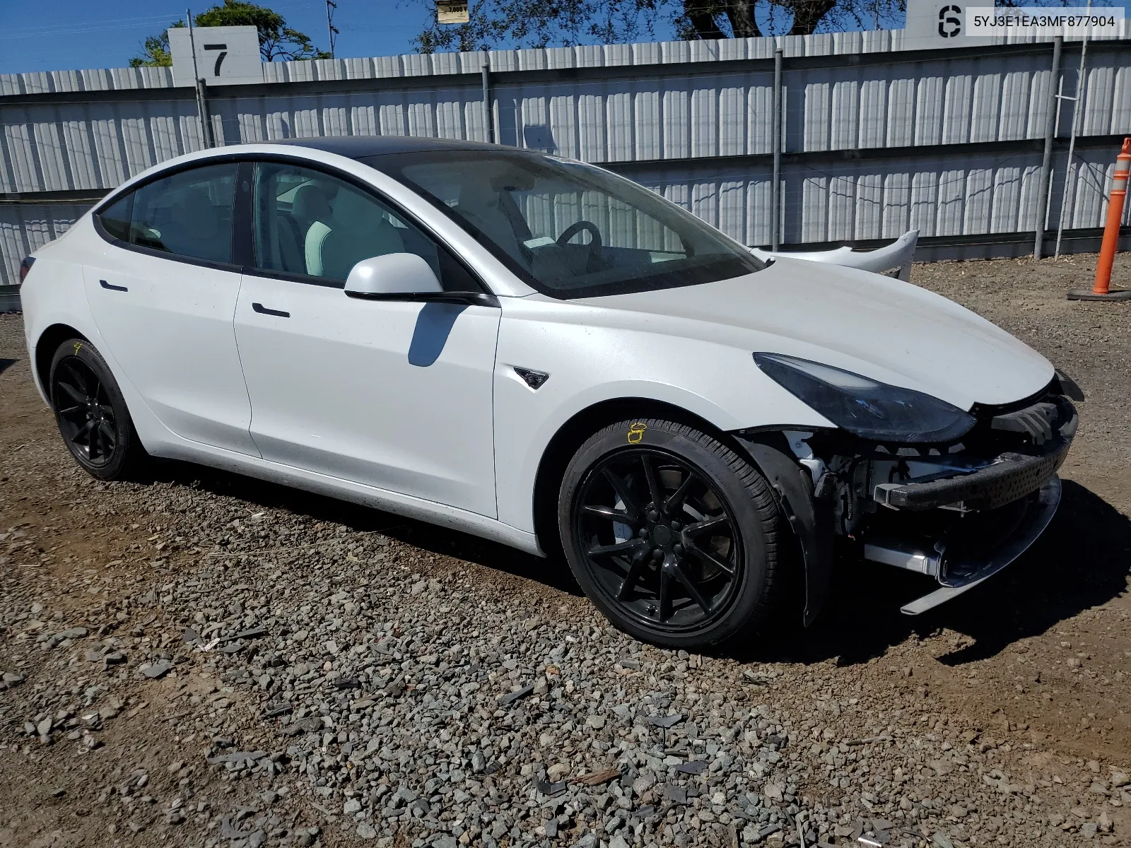 5YJ3E1EA3MF877904 2021 Tesla Model 3