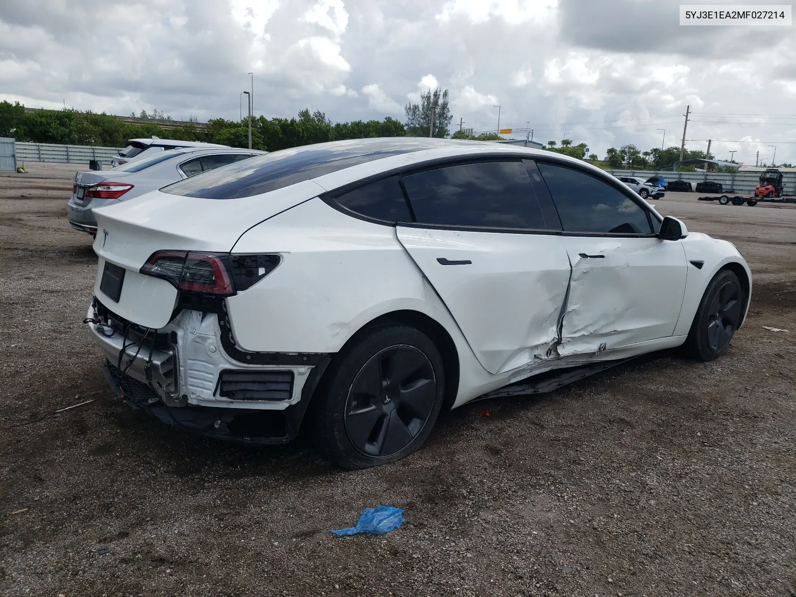 2021 Tesla Model 3 VIN: 5YJ3E1EA2MF027214 Lot: 65669834