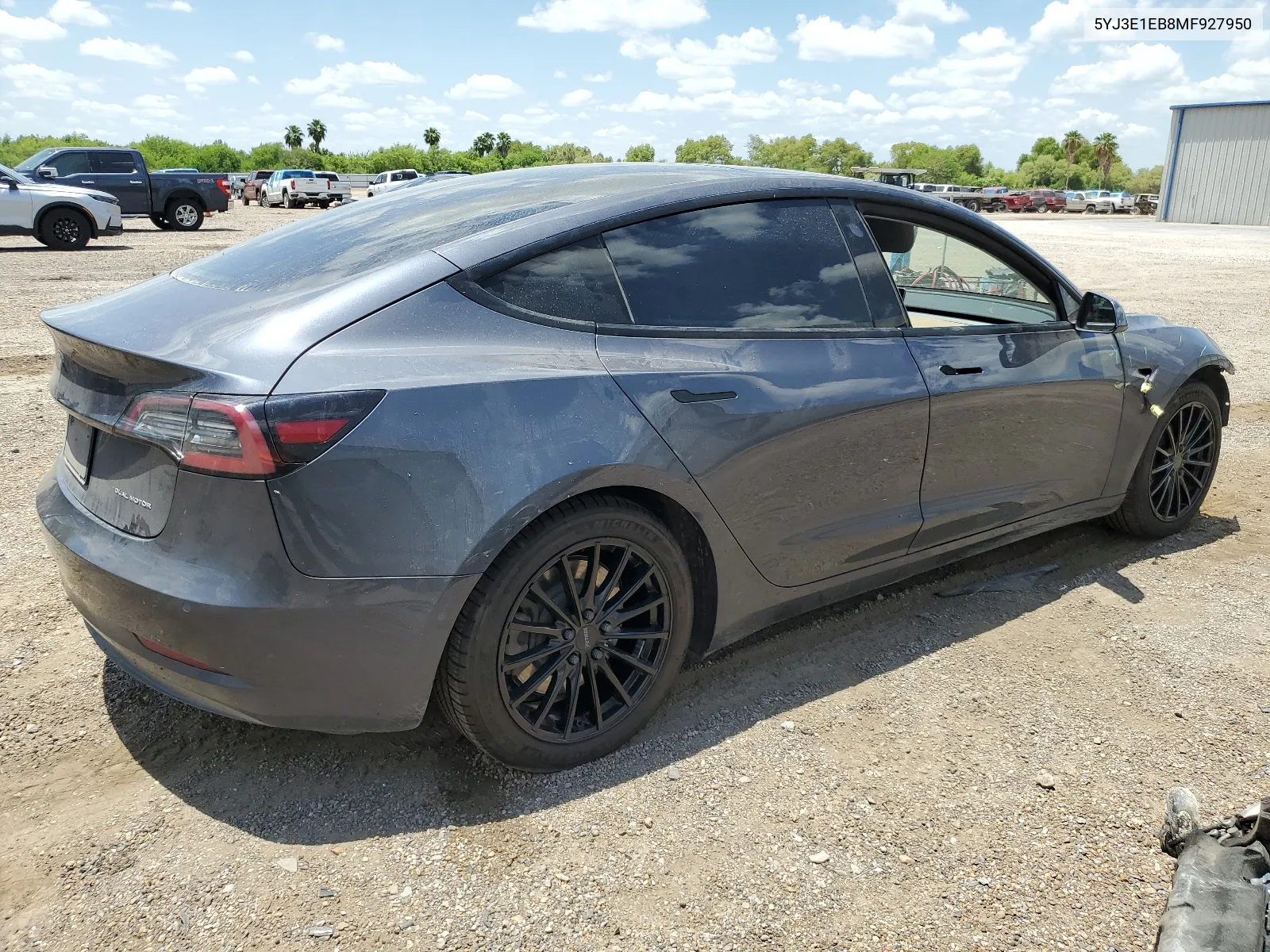 2021 Tesla Model 3 VIN: 5YJ3E1EB8MF927950 Lot: 65817124