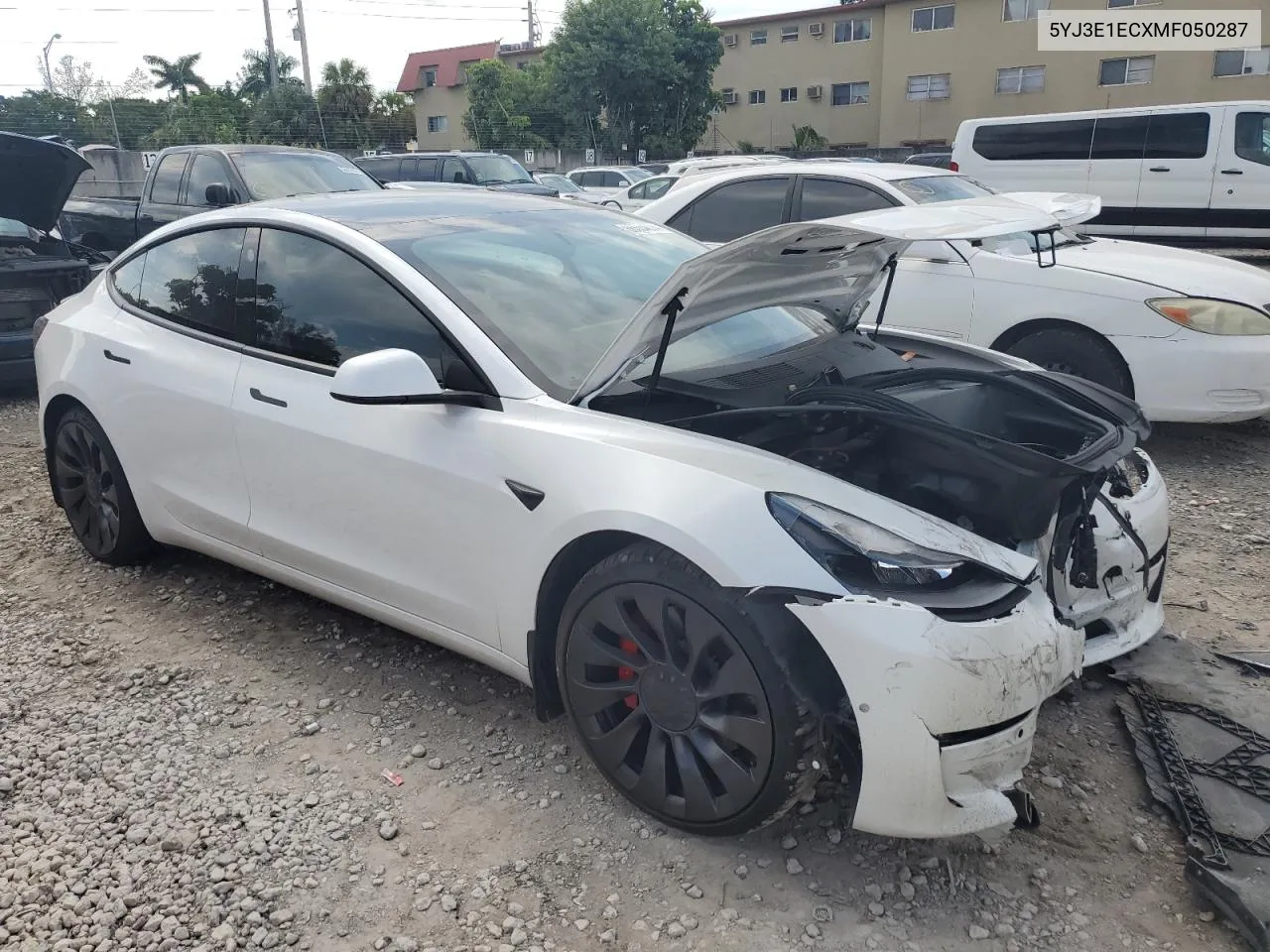 2021 Tesla Model 3 VIN: 5YJ3E1ECXMF050287 Lot: 66554674