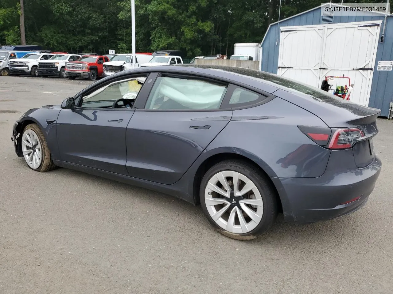 2021 Tesla Model 3 VIN: 5YJ3E1EB7MF031459 Lot: 66600034