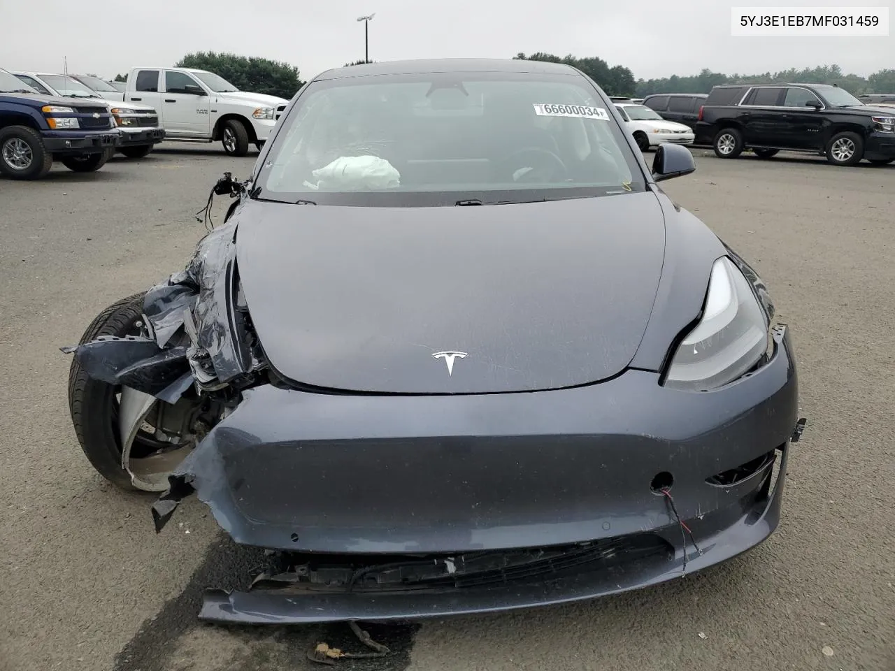 5YJ3E1EB7MF031459 2021 Tesla Model 3