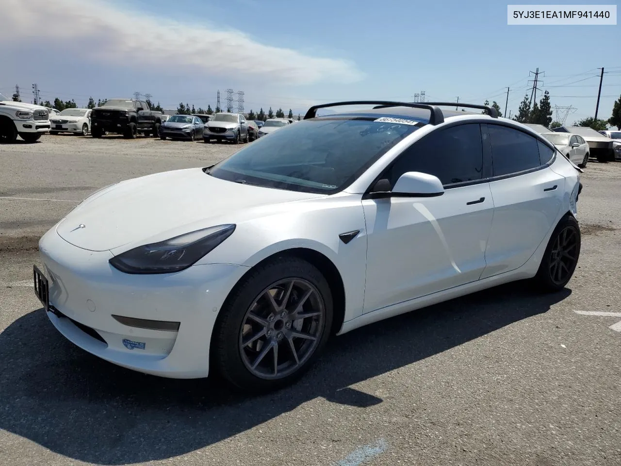 2021 Tesla Model 3 VIN: 5YJ3E1EA1MF941440 Lot: 66754054