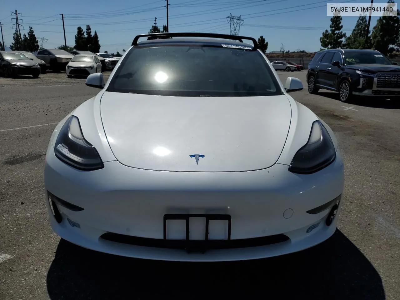 2021 Tesla Model 3 VIN: 5YJ3E1EA1MF941440 Lot: 66754054