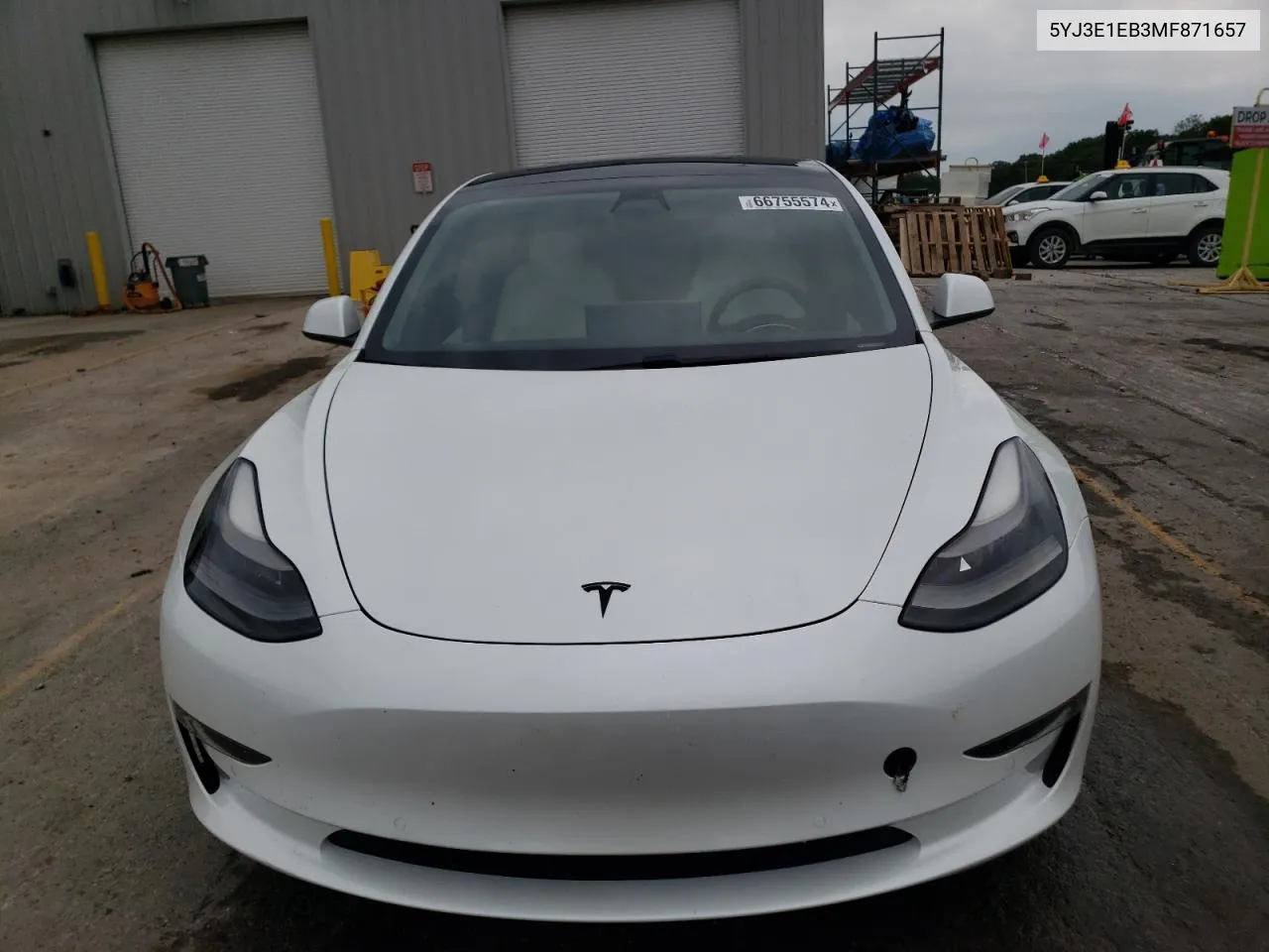 2021 Tesla Model 3 VIN: 5YJ3E1EB3MF871657 Lot: 66755574