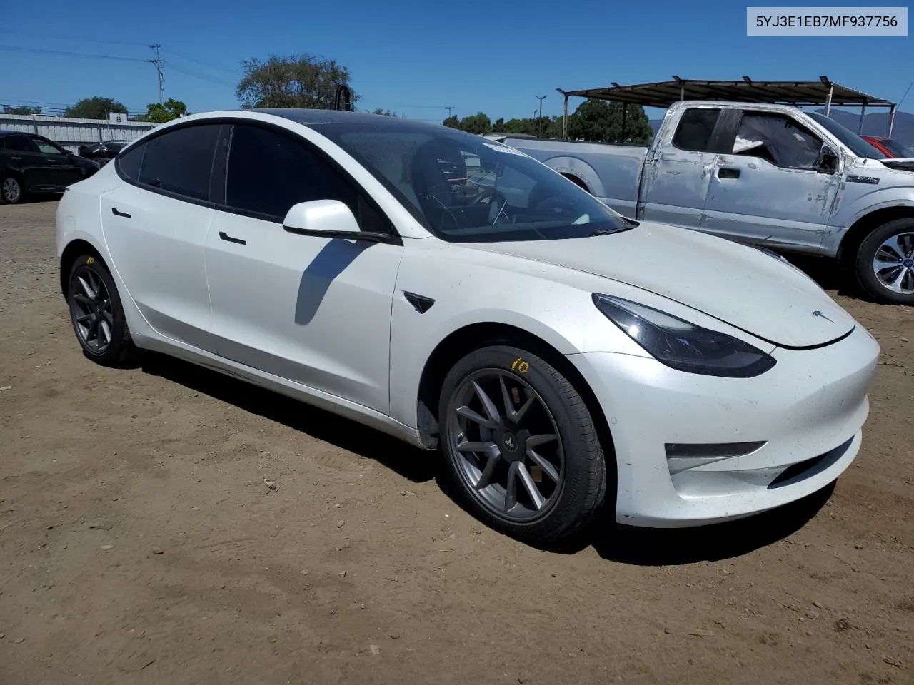 5YJ3E1EB7MF937756 2021 Tesla Model 3