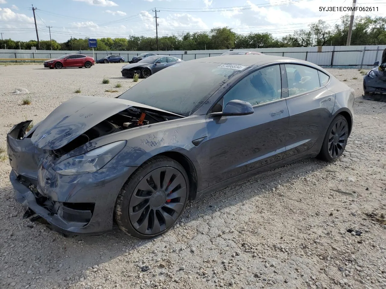 2021 Tesla Model 3 VIN: 5YJ3E1EC9MF062611 Lot: 67486834