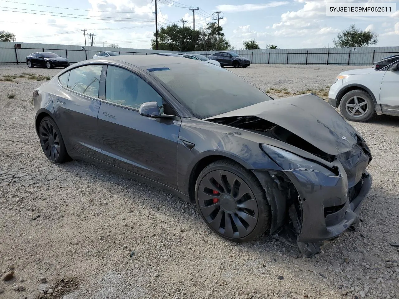 2021 Tesla Model 3 VIN: 5YJ3E1EC9MF062611 Lot: 67486834