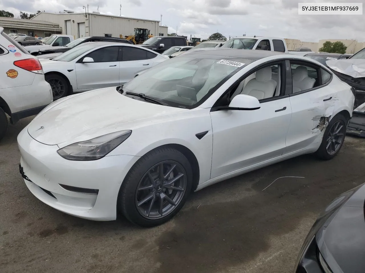 5YJ3E1EB1MF937669 2021 Tesla Model 3