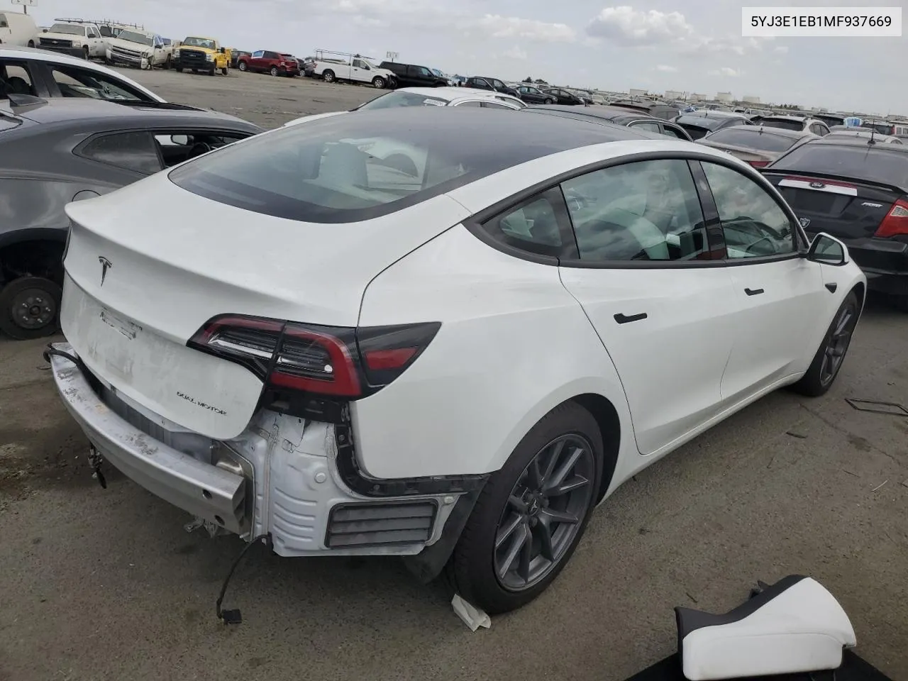 5YJ3E1EB1MF937669 2021 Tesla Model 3