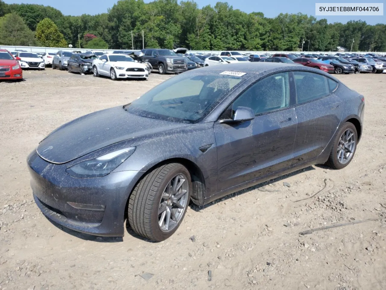 2021 Tesla Model 3 VIN: 5YJ3E1EB8MF044706 Lot: 67758804