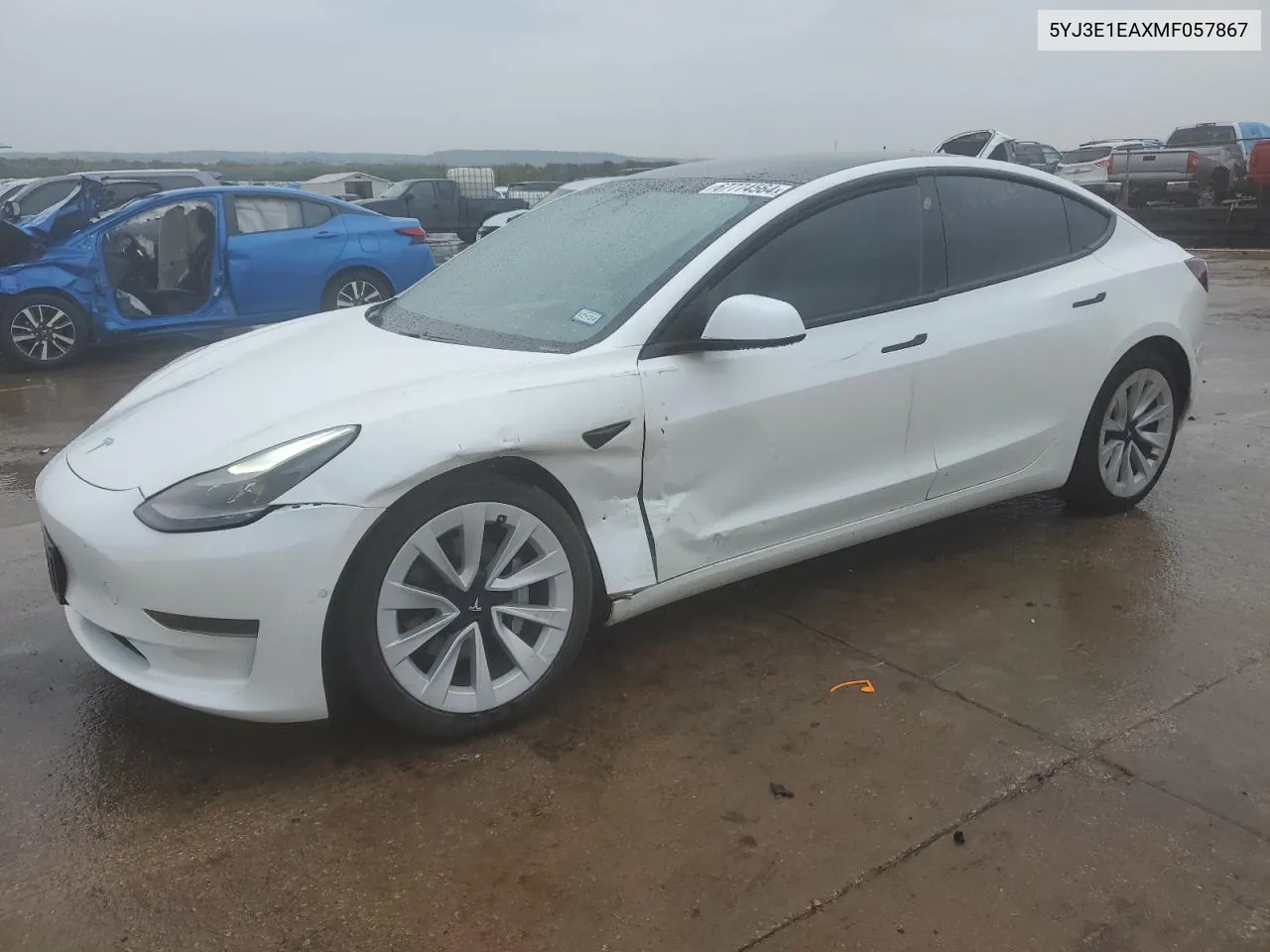 2021 Tesla Model 3 VIN: 5YJ3E1EAXMF057867 Lot: 67774564