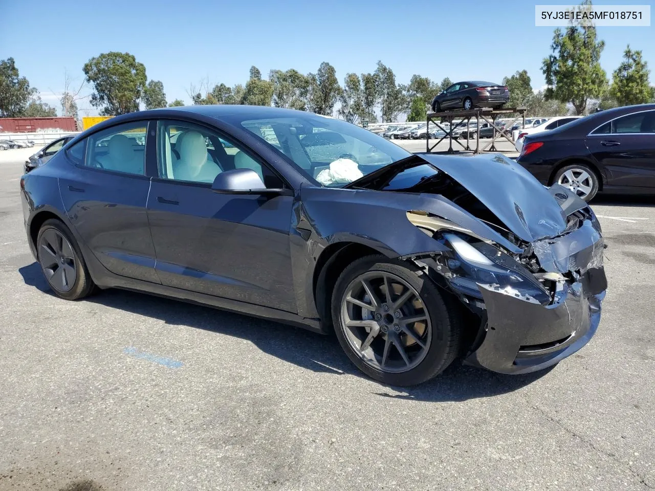 5YJ3E1EA5MF018751 2021 Tesla Model 3