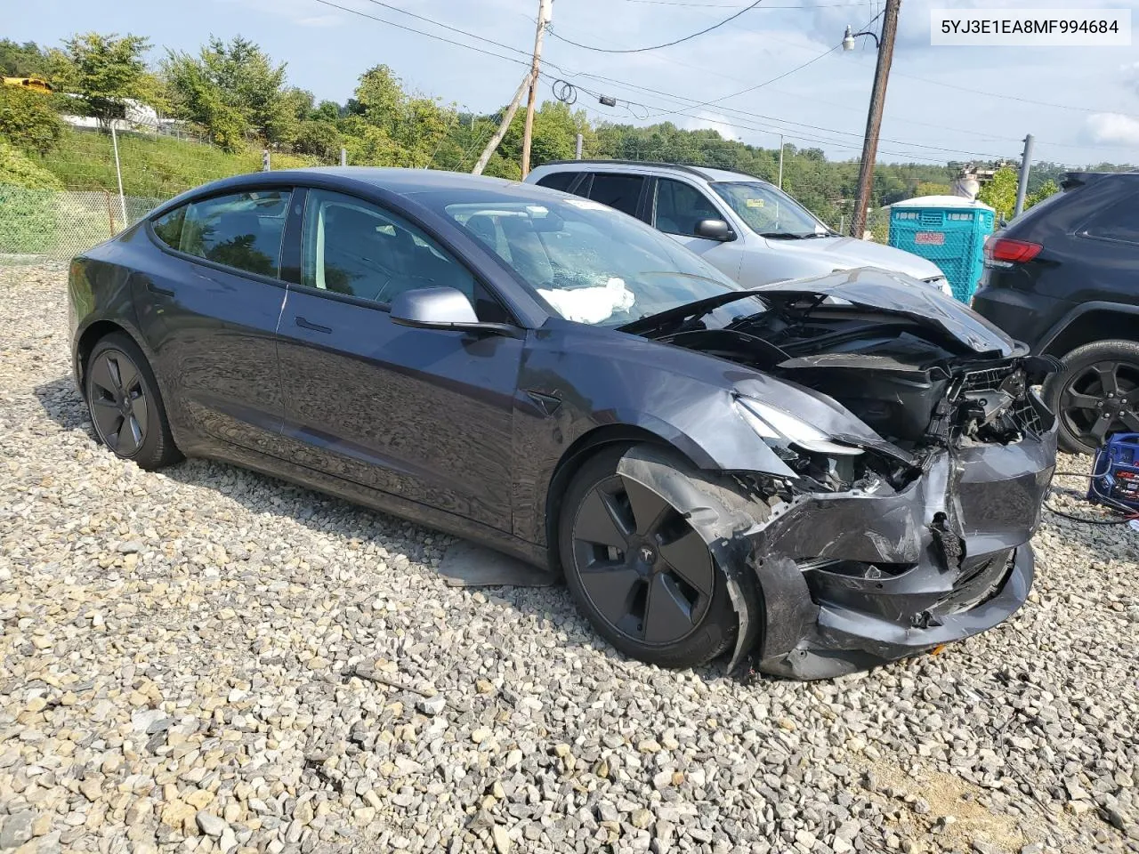 2021 Tesla Model 3 VIN: 5YJ3E1EA8MF994684 Lot: 68180774