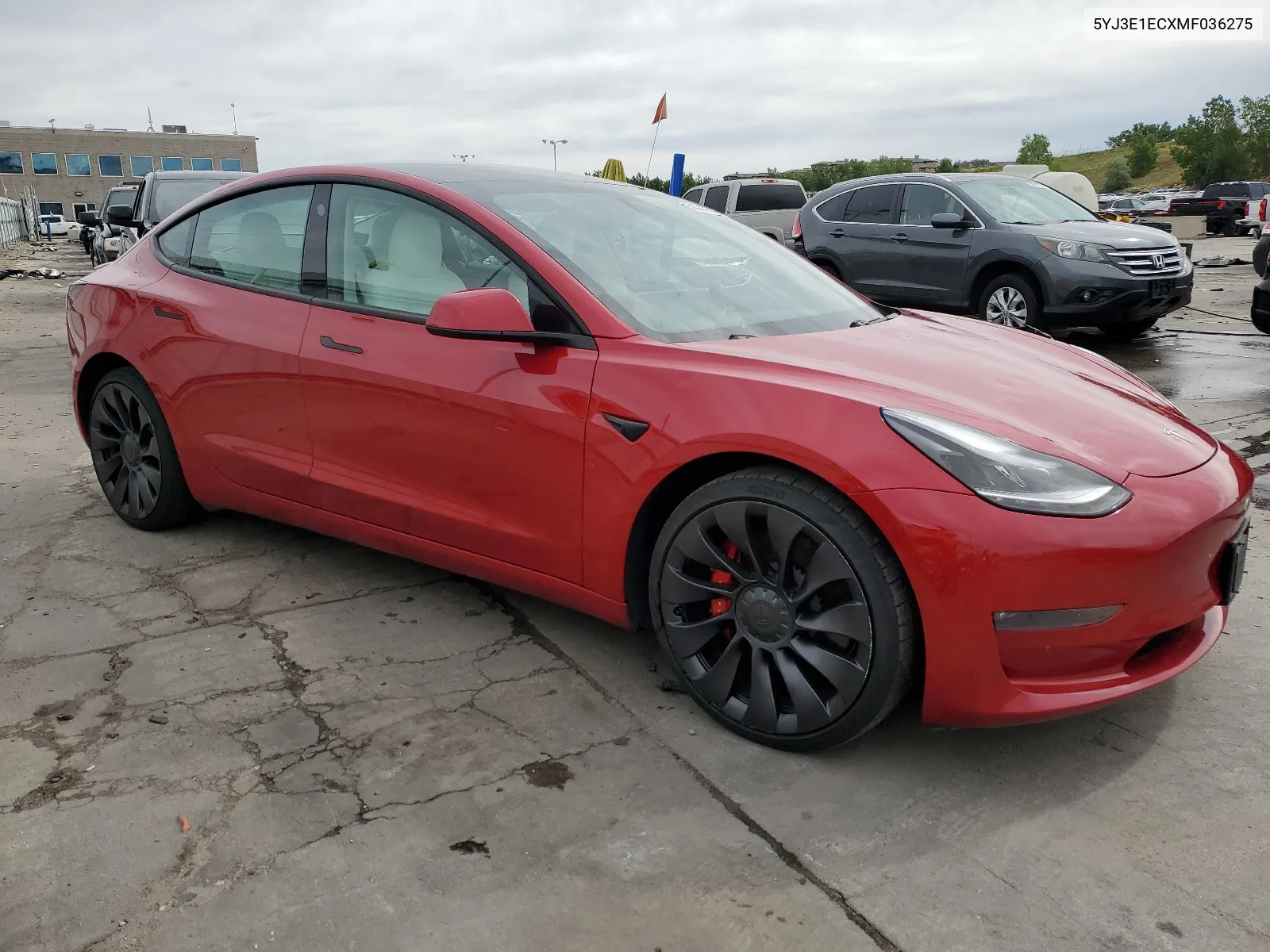 2021 Tesla Model 3 VIN: 5YJ3E1ECXMF036275 Lot: 68280204