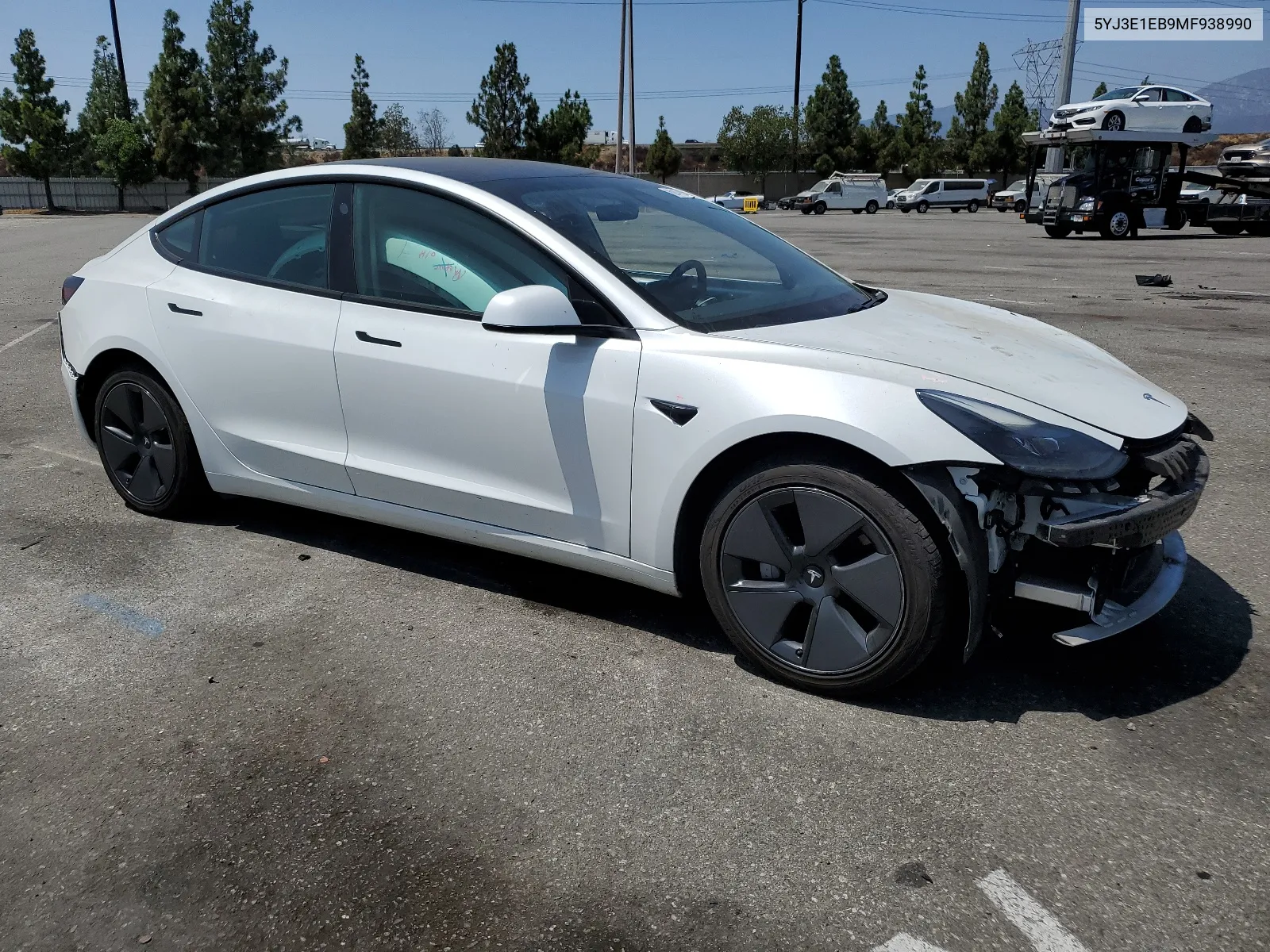 2021 Tesla Model 3 VIN: 5YJ3E1EB9MF938990 Lot: 68478804