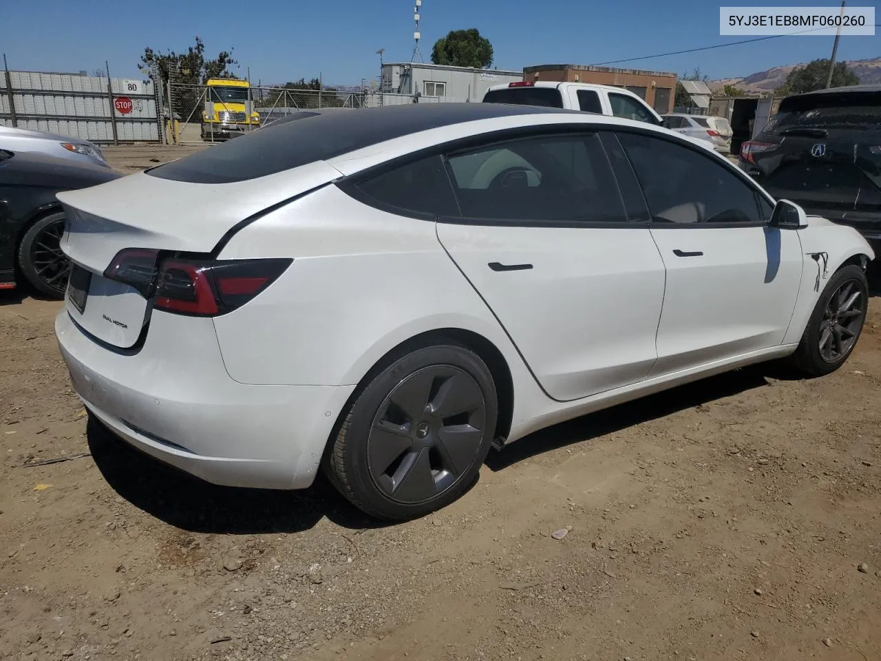 5YJ3E1EB8MF060260 2021 Tesla Model 3