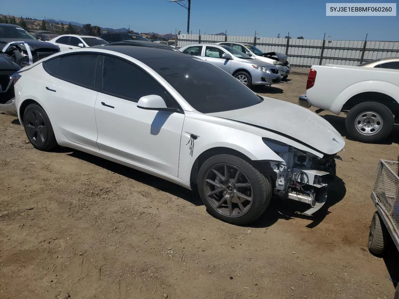 5YJ3E1EB8MF060260 2021 Tesla Model 3