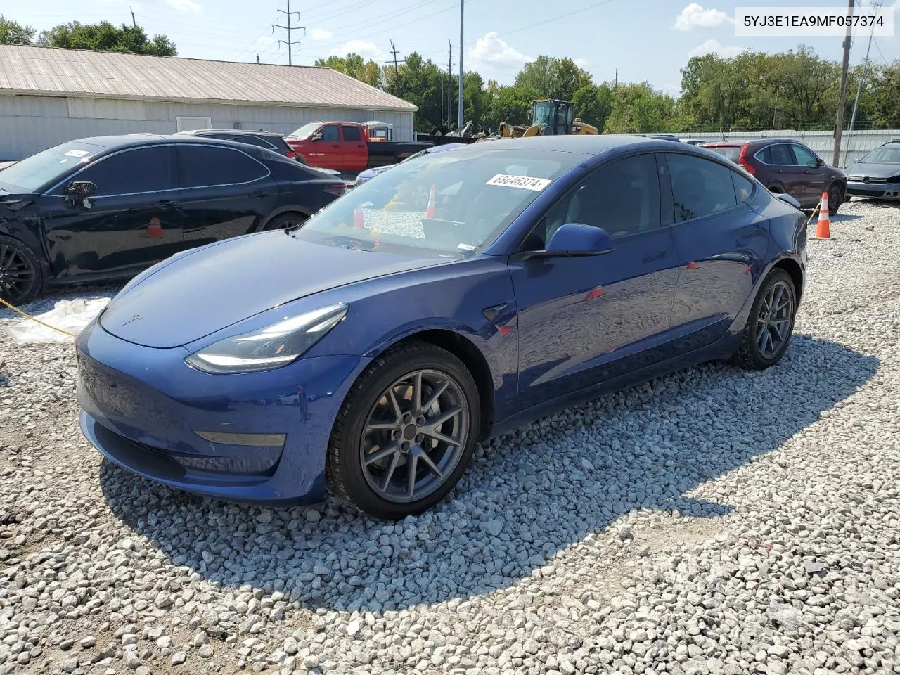 5YJ3E1EA9MF057374 2021 Tesla Model 3