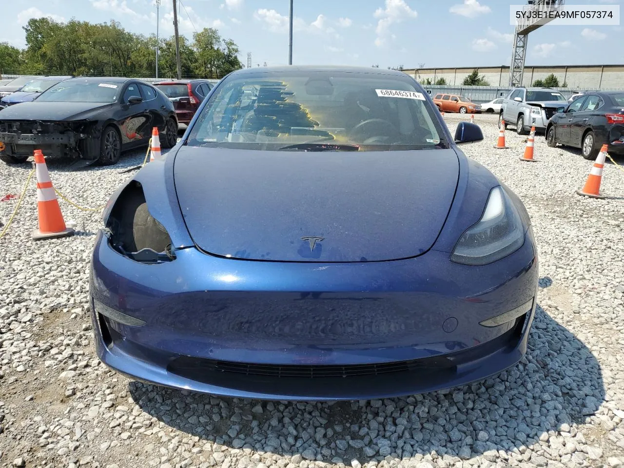 5YJ3E1EA9MF057374 2021 Tesla Model 3