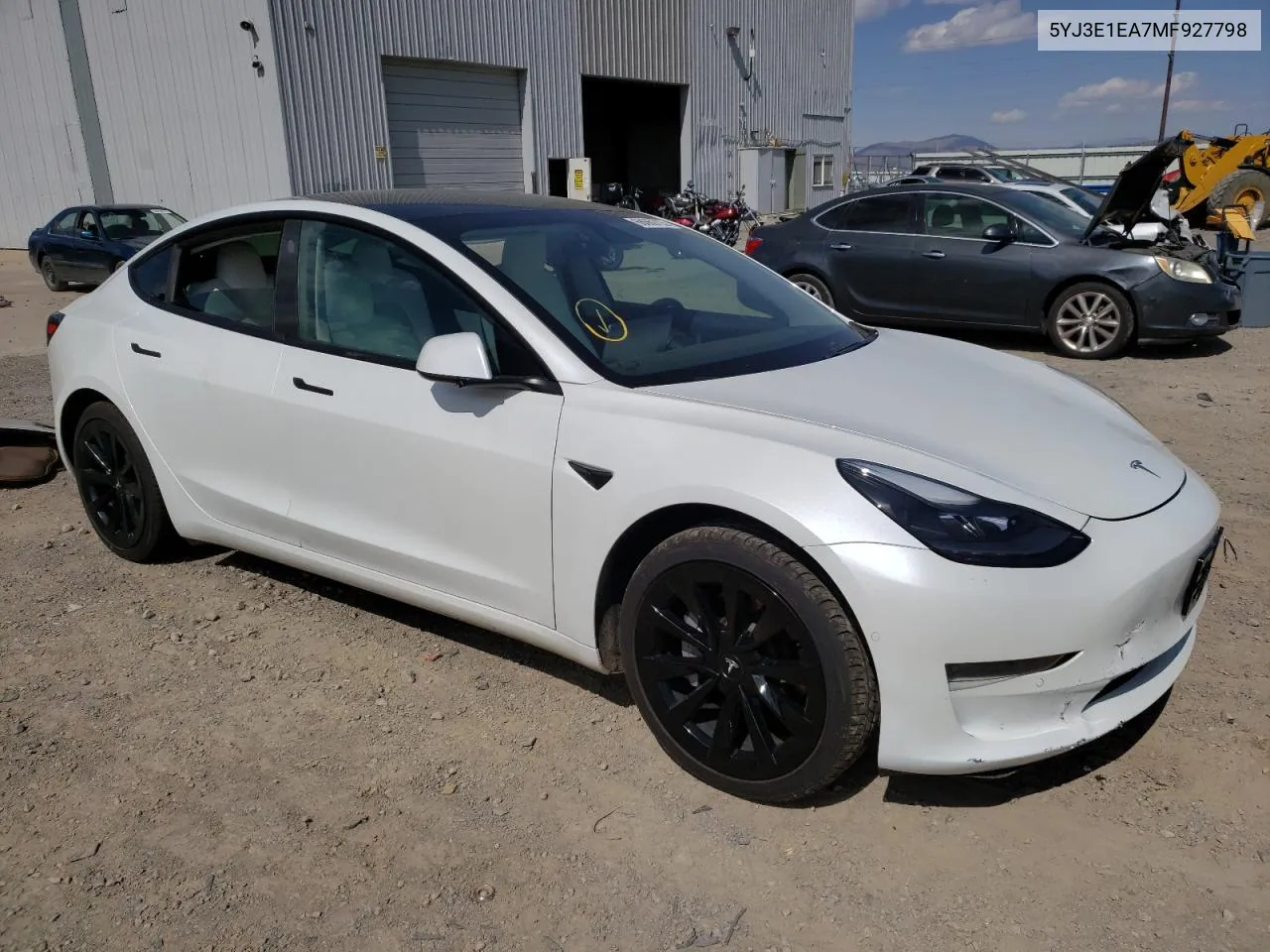 2021 Tesla Model 3 VIN: 5YJ3E1EA7MF927798 Lot: 68660723