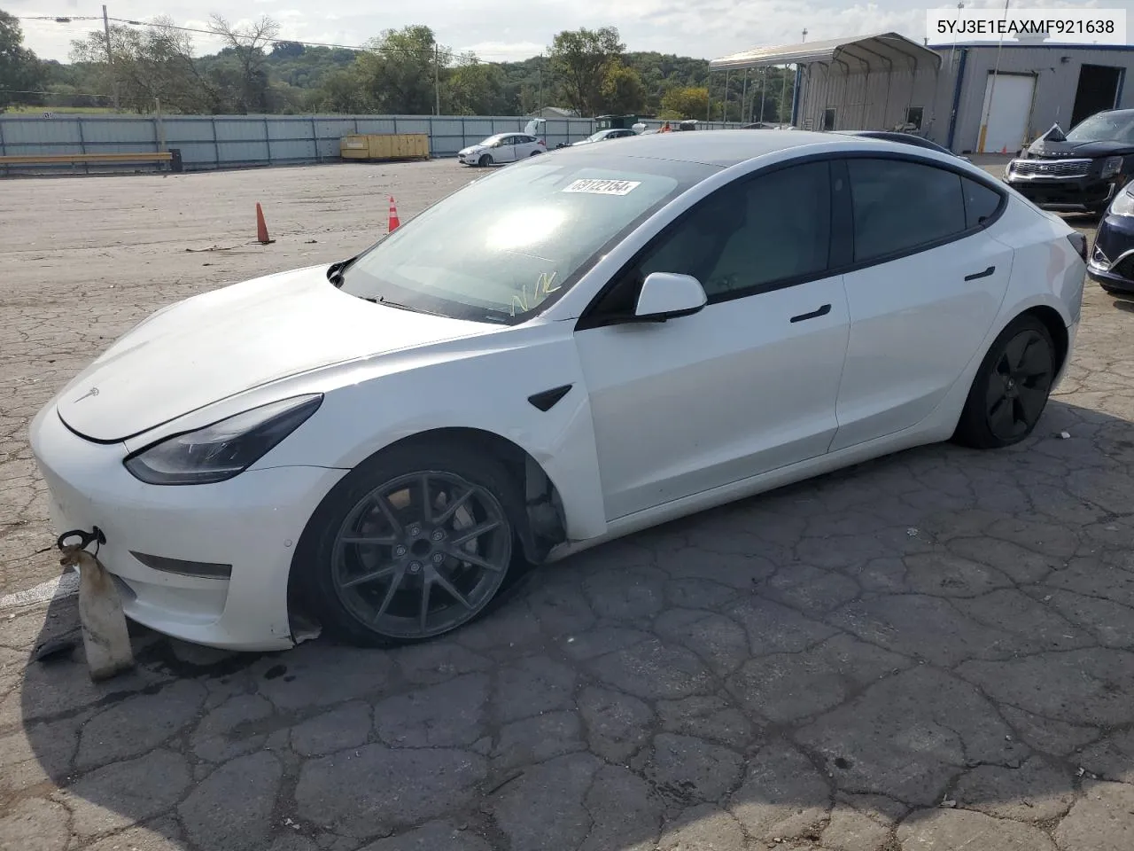 2021 Tesla Model 3 VIN: 5YJ3E1EAXMF921638 Lot: 69122154