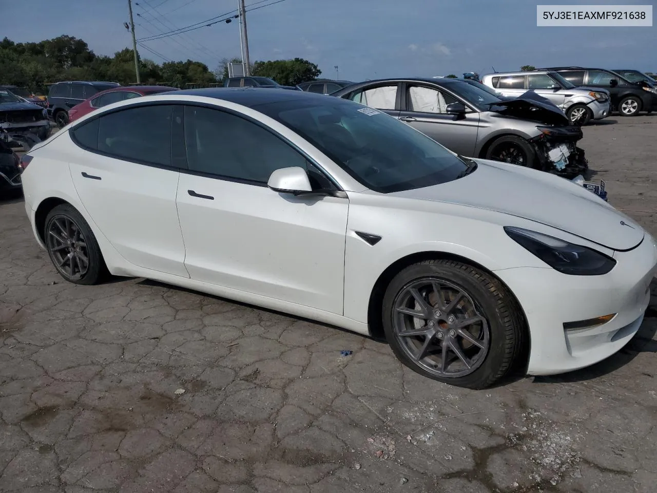 2021 Tesla Model 3 VIN: 5YJ3E1EAXMF921638 Lot: 69122154