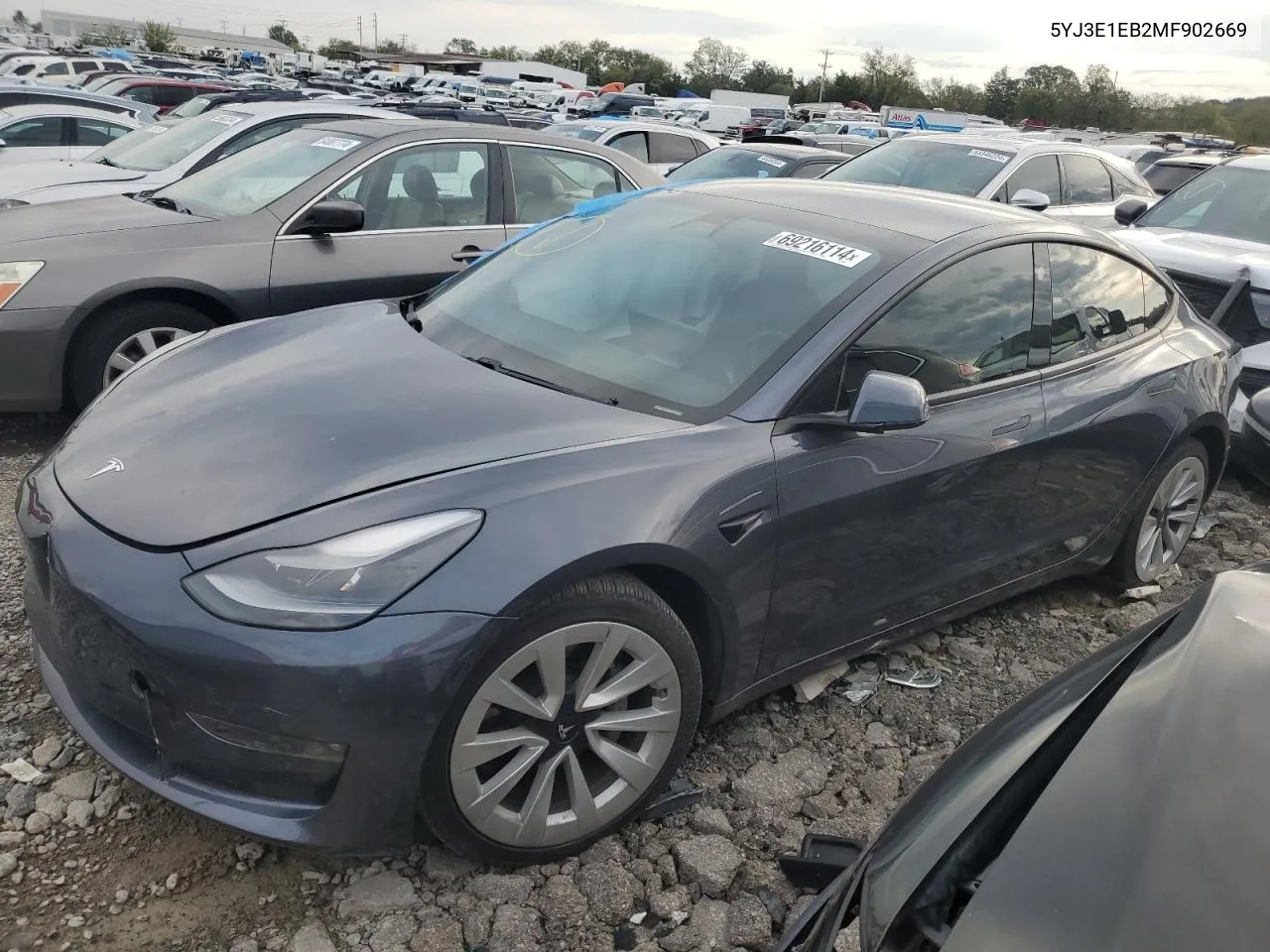 5YJ3E1EB2MF902669 2021 Tesla Model 3