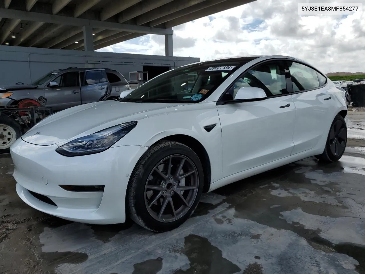 2021 Tesla Model 3 VIN: 5YJ3E1EA8MF854277 Lot: 69261134