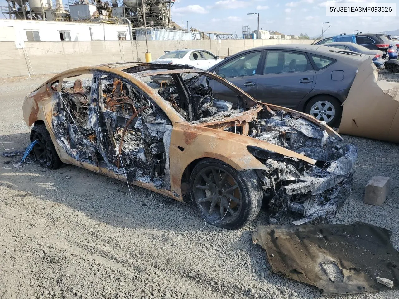 5YJ3E1EA3MF093626 2021 Tesla Model 3