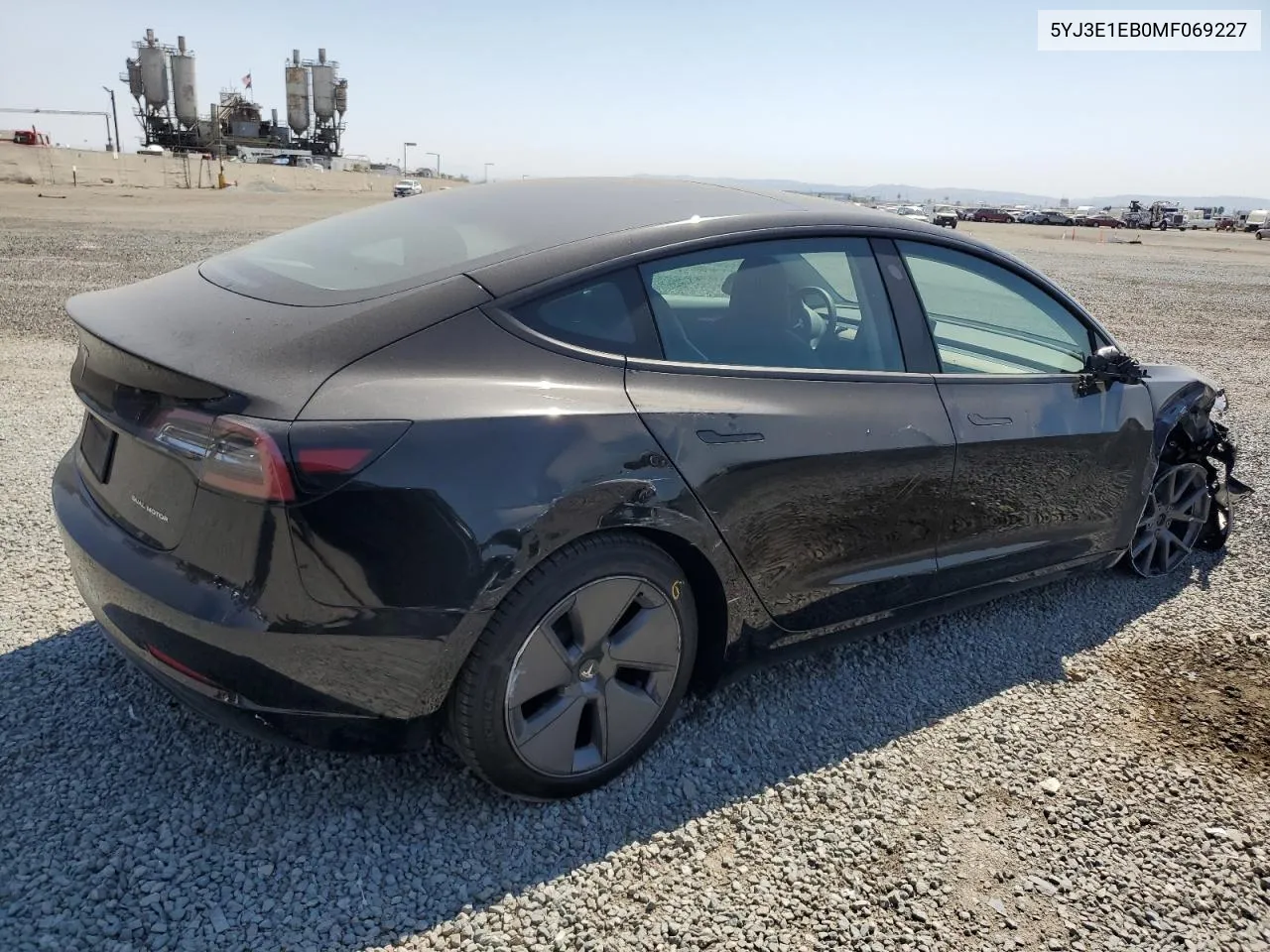 2021 Tesla Model 3 VIN: 5YJ3E1EB0MF069227 Lot: 69415654