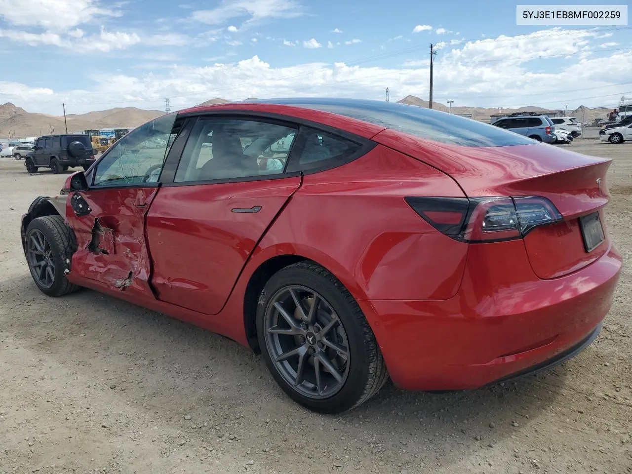 5YJ3E1EB8MF002259 2021 Tesla Model 3