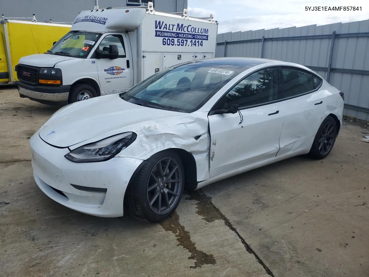 5YJ3E1EA4MF857841 2021 Tesla Model 3