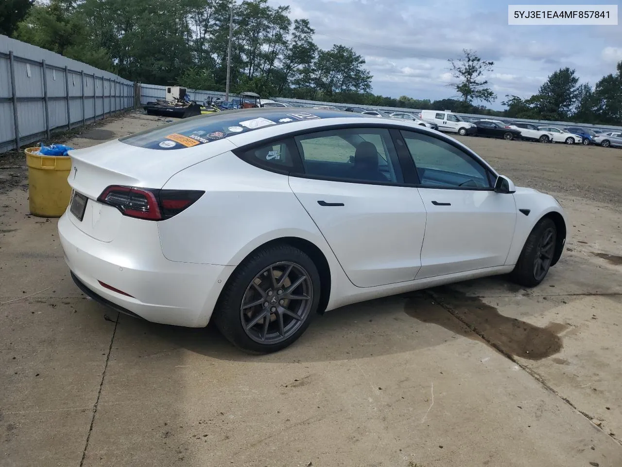 5YJ3E1EA4MF857841 2021 Tesla Model 3