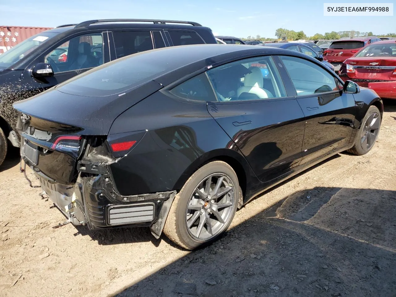 5YJ3E1EA6MF994988 2021 Tesla Model 3