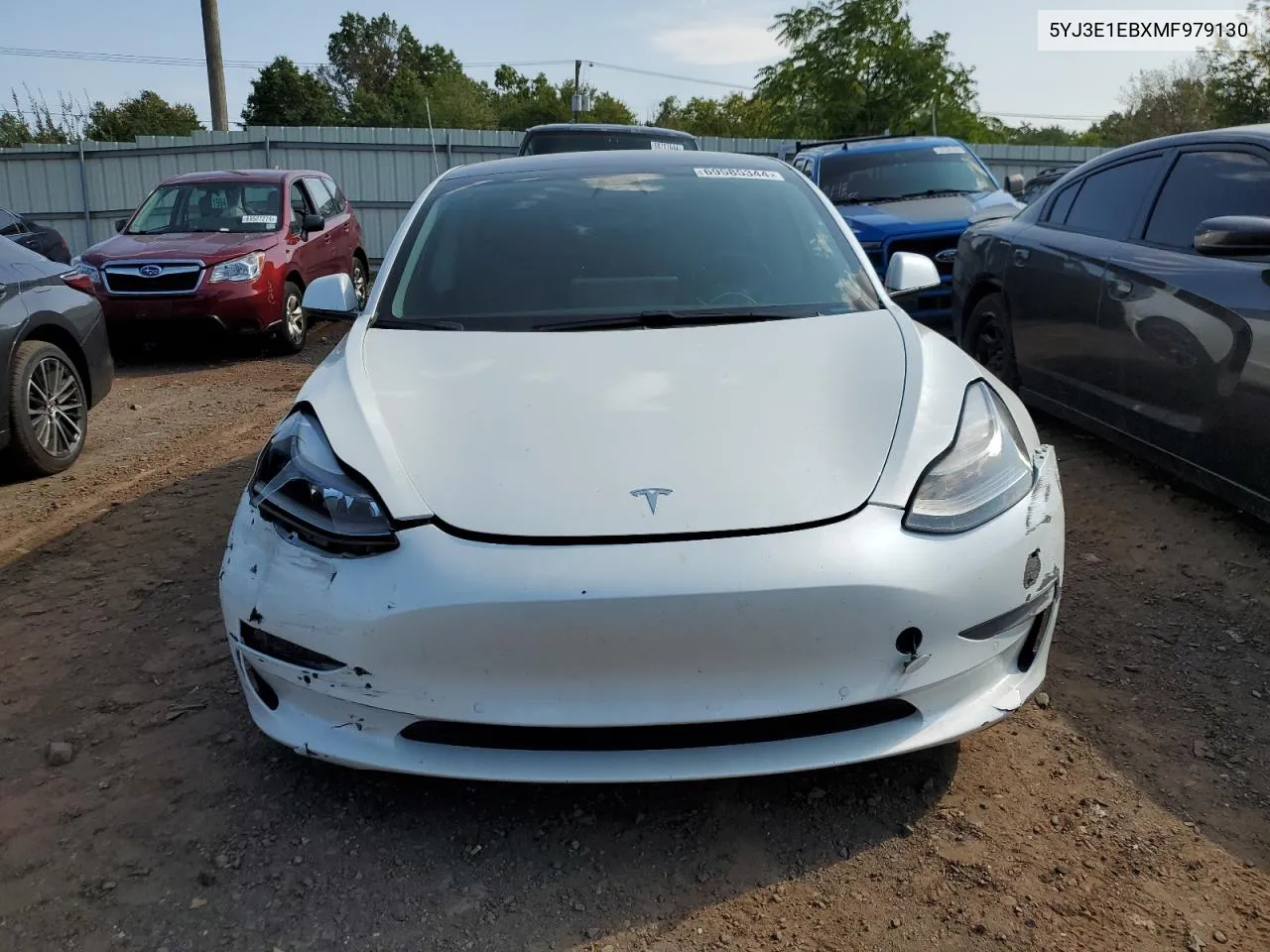 2021 Tesla Model 3 VIN: 5YJ3E1EBXMF979130 Lot: 69585344