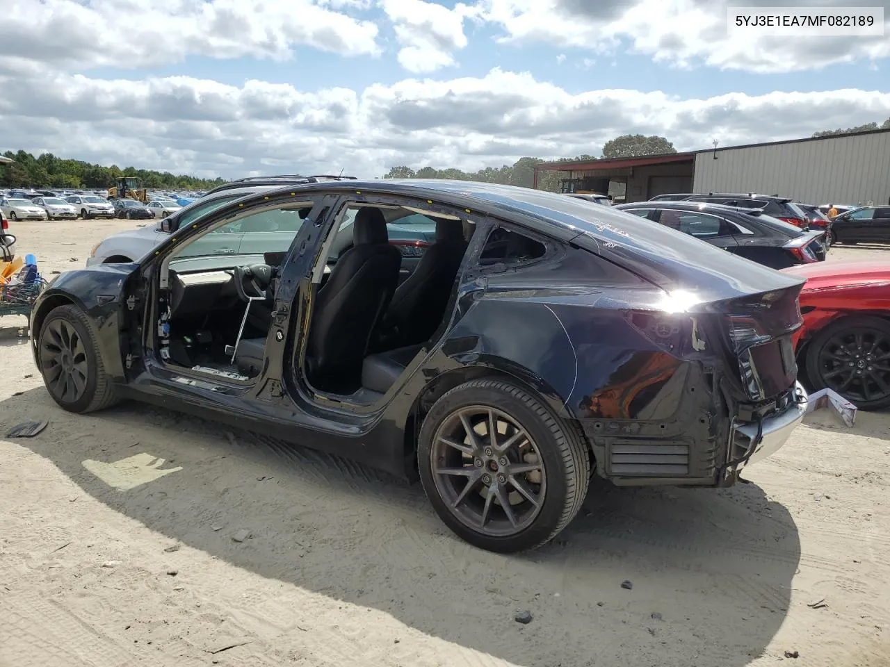 5YJ3E1EA7MF082189 2021 Tesla Model 3