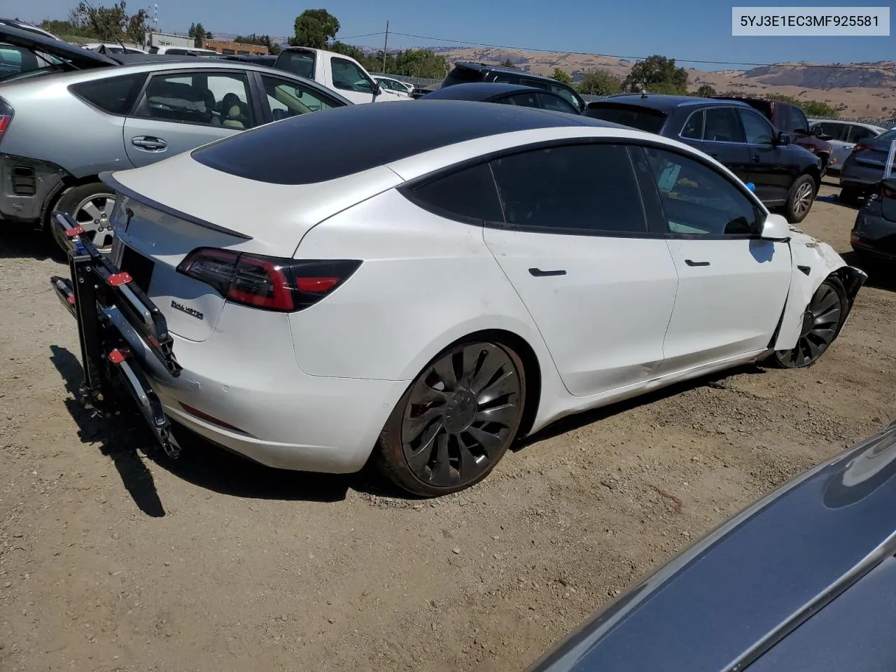 2021 Tesla Model 3 VIN: 5YJ3E1EC3MF925581 Lot: 69598014