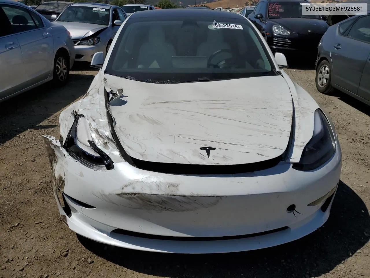 5YJ3E1EC3MF925581 2021 Tesla Model 3