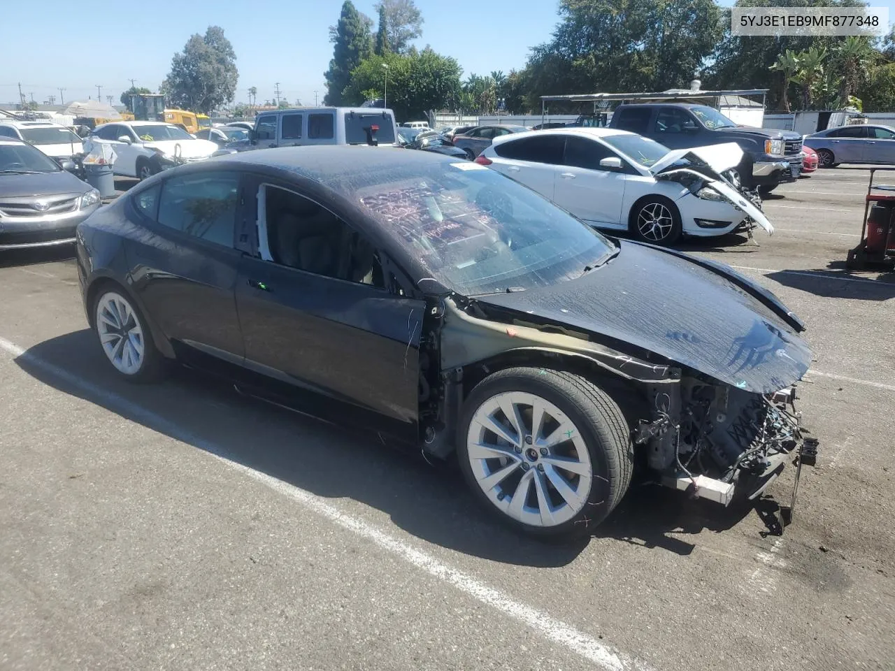 2021 Tesla Model 3 VIN: 5YJ3E1EB9MF877348 Lot: 69642804