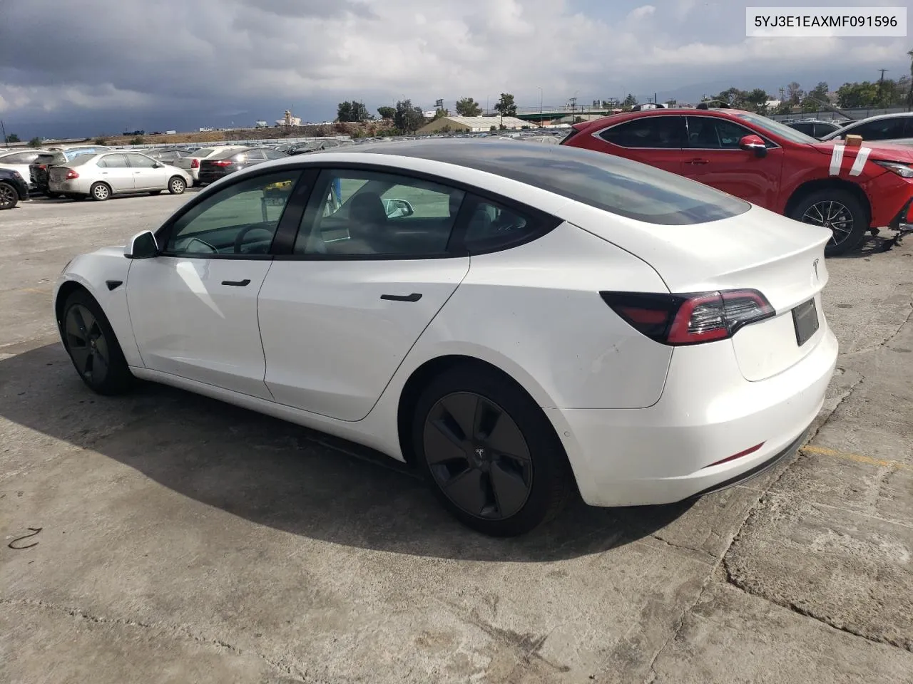 5YJ3E1EAXMF091596 2021 Tesla Model 3